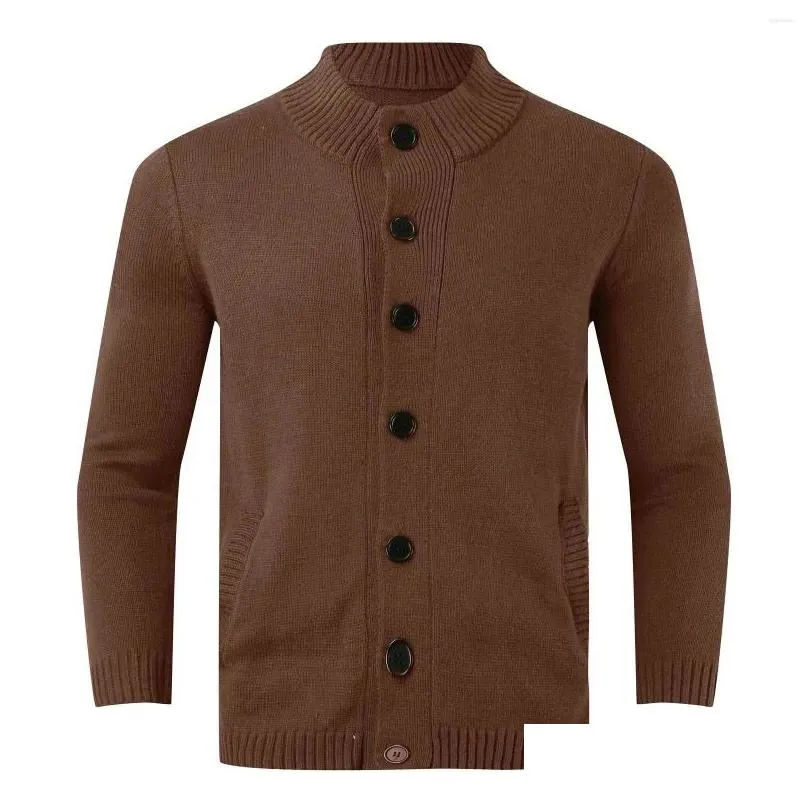 Gym Clothing Mens Autumn And Winter Fashion Casual Cardigan Long Sleeve Knitted Sweater