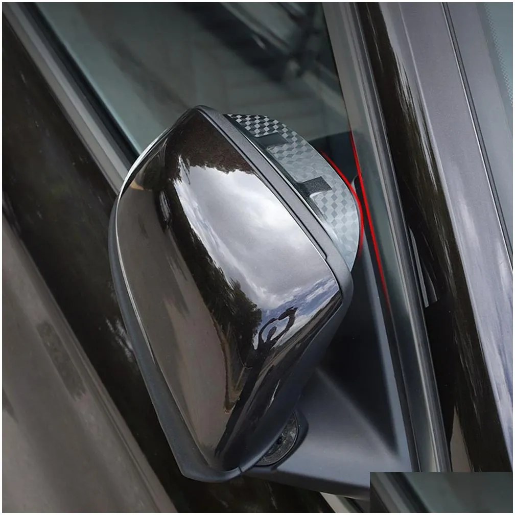 For MercedesBenz ML W166 GLE W167 20122021 2PCS Car Stickers Side Rearview Mirror Rain Eyebrow Visor SunShade Guard Auto