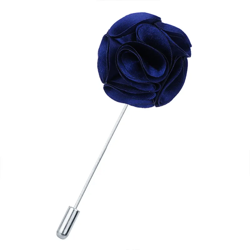 Pins, Brooches Mens Lapel Pins Handmade Rose Flower Boutonniere Stick For Man Suits Jewelry Accessories Drop Delivery Dh0Jo