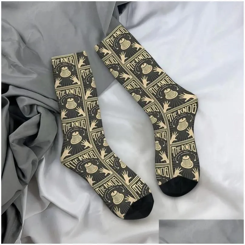 Men`s Socks Funny Crazy Sock For Men Player And DJ Vintage Modular Synthesizer Quality Pattern Printed Crew Novelty Gift