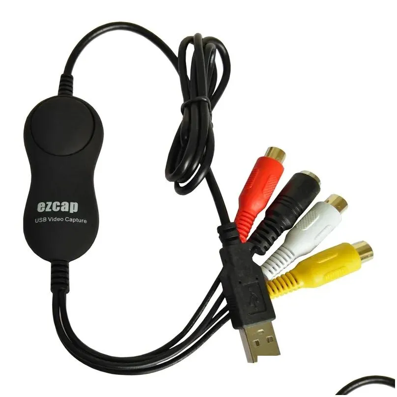 Computer Cables USB2.0 Capture Card Convert Analog Video Audio To Digital MP4 Format For Windows Linux  Android OS With Edit