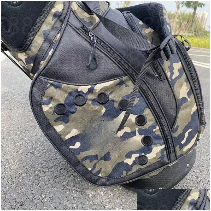 Clubs Camouflage Golf black circle T Stand Bags Golf Bags Large diameter and large capacity waterproof material Contact us to view pictures with