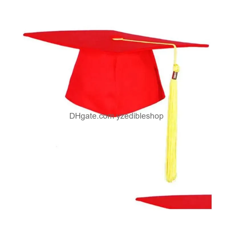 academic hats school graduation party tassels cap for bachelors for master doctor university academic hats