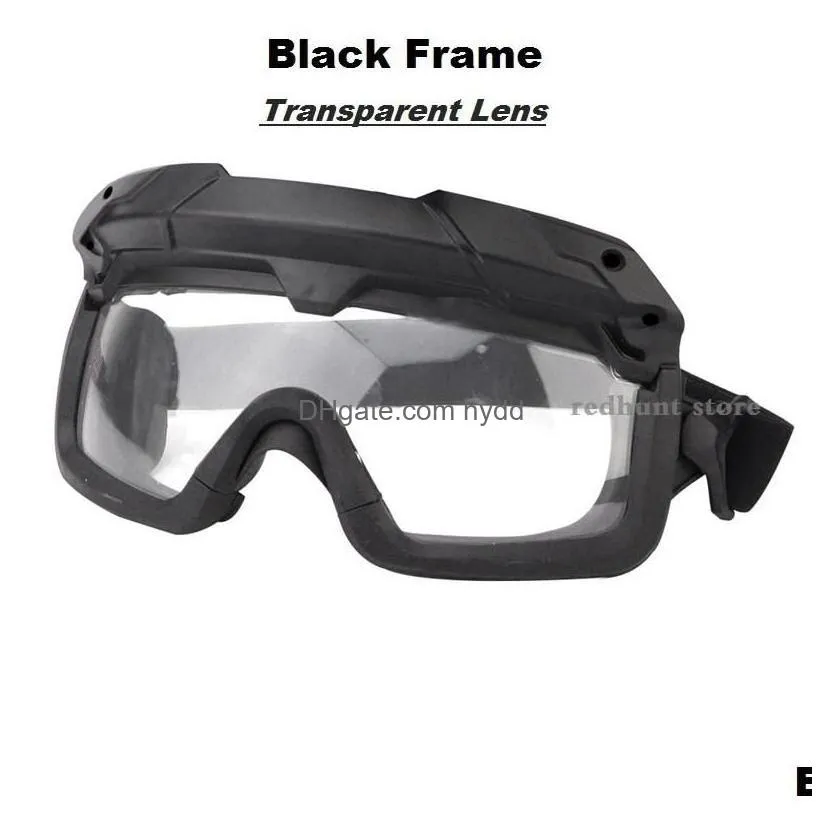 ski goggles tactical helmet eyewears antifog transparent hunting airsoft paintball shooting wargame glasses cs safety eyewear drop del