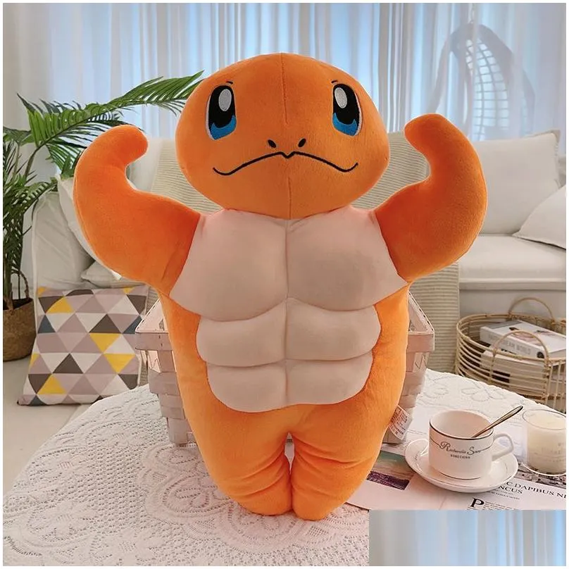 Wholesale cute muscle animal plush toys Children`s games playmate room decor sofa throw pillows Holiday gifts