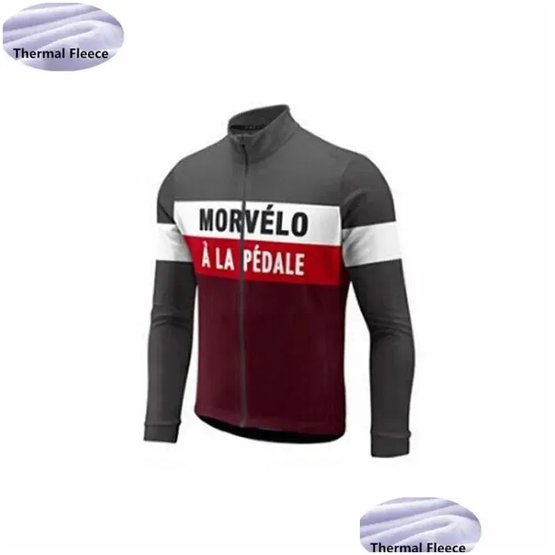 Racing Jackets MORVELO Cycling Jersey Men Clothing Bike Wear Shirt Long Sleeve Maillot Ropa Ciclismo Hombre