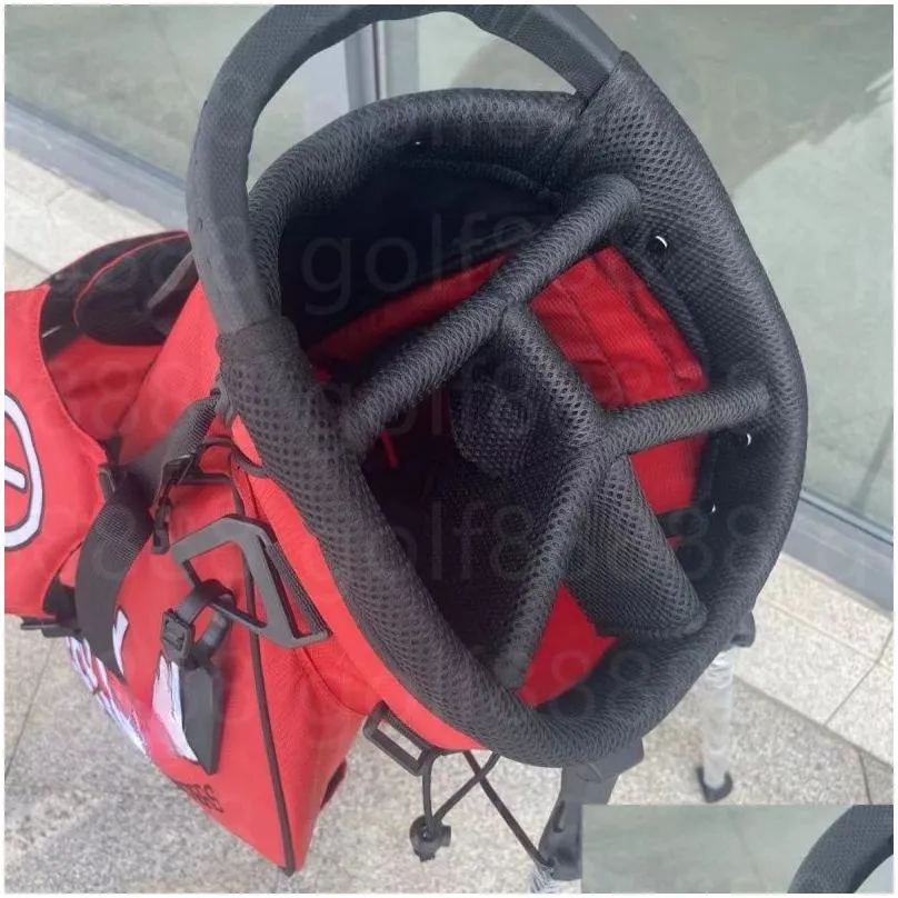 Clubs Red Golf white circle T Stand Bags Golf Bags Large diameter and large capacity waterproof material Contact us to view pictures with