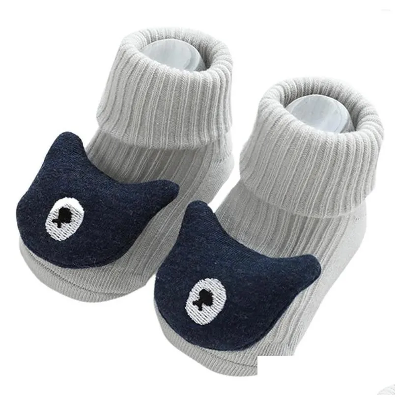 Boots Spring And Autumn Born 3d Cartoon Toy Baby Socks Glue Dispensing Non Slip Loose Neck Children Floor