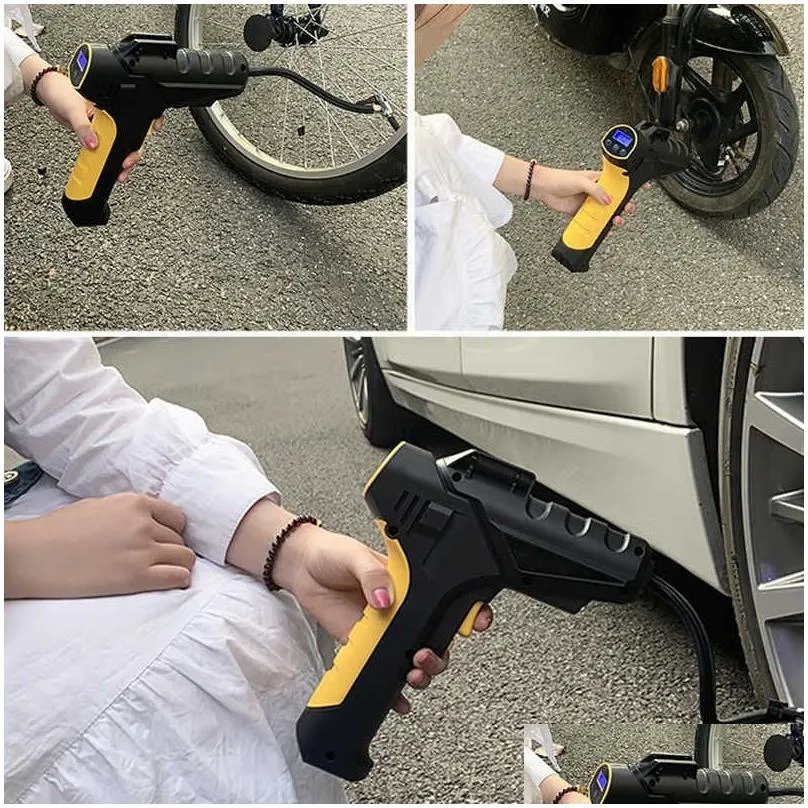 Car Tyre Inflator Tire Air Injector Electric Bike Compressor For Cars Bicycle Pump Portable Air Compressor Inflator Pump For