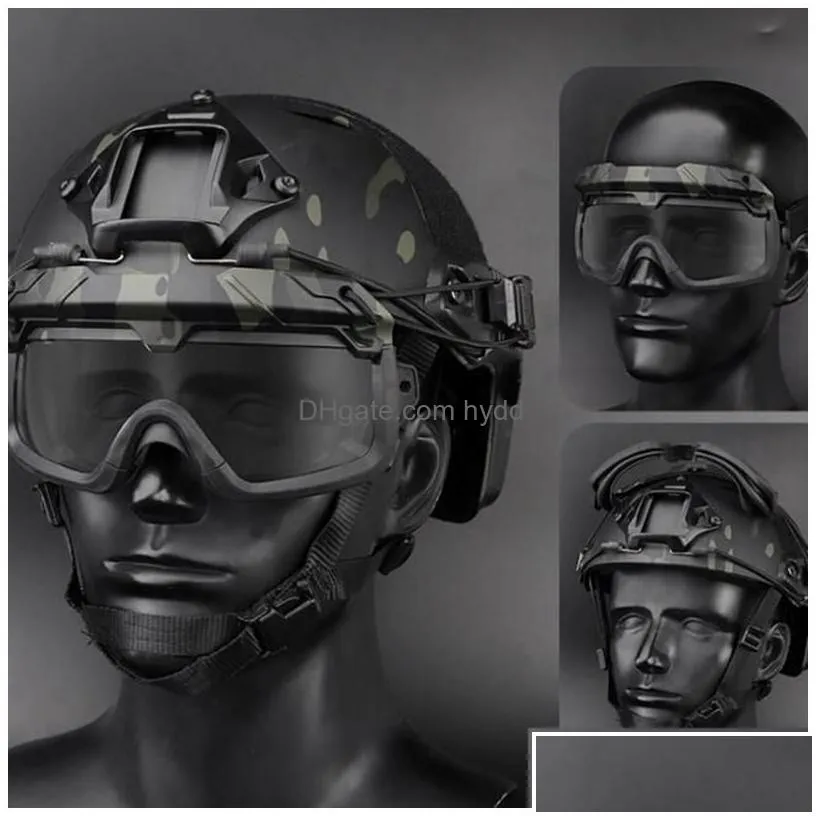 ski goggles tactical helmet eyewears antifog transparent hunting airsoft paintball shooting wargame glasses cs safety eyewear drop del