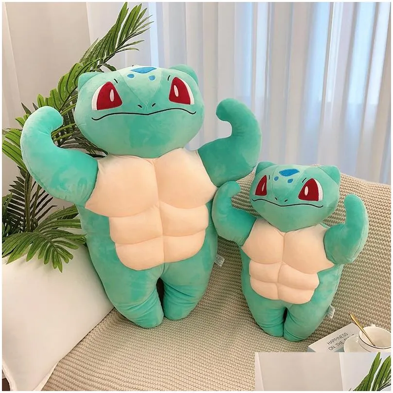 Wholesale cute muscle animal plush toys Children`s games playmate room decor sofa throw pillows Holiday gifts