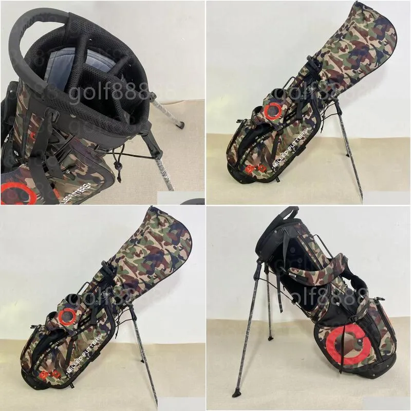 Bags Camouflage Golf orange circle T Stand Bags Golf Clubs Large diameter and large capacity waterproof material Contact us to view pictures with