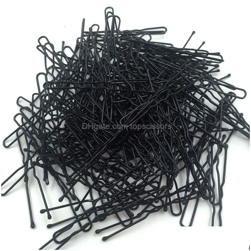 Pins Hair Pins 200 Pcs/Box Hair Braid Clips Ball Tip Metal U Shape Clip In 3 Size Professional Hair Styling Tools Barber Accessories