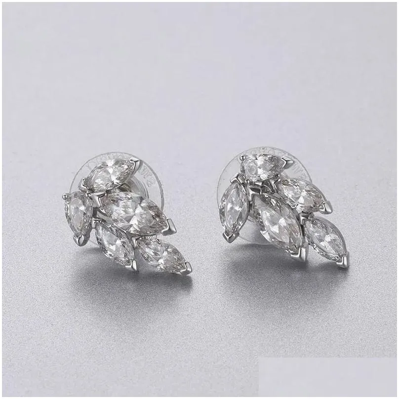 Earrings Original Stud Earrings 2024 Jewelry Austrian High Quality Crystal Charm Simple Flower Geometric Earrings for Women With Logo