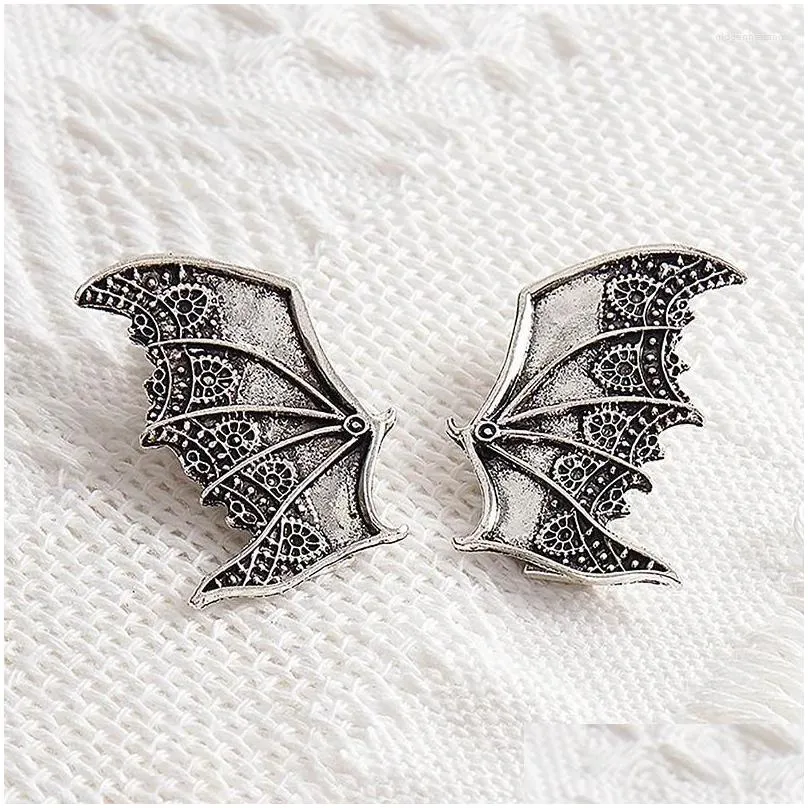 Hair Accessories 2 Pieces/Set Black Bat Wing Clips For Women Punk Gothic Vampire Devil Wings Girl