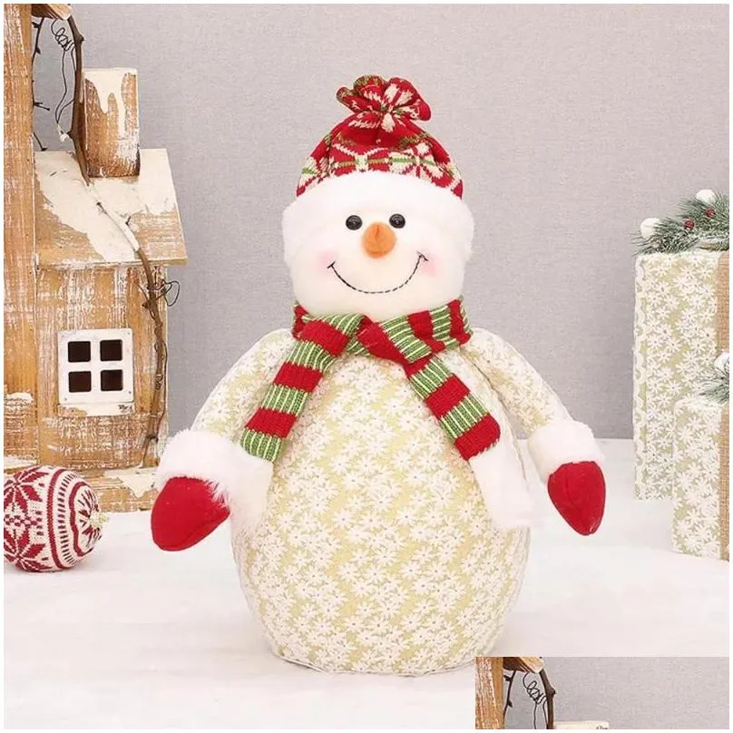 Party Decoration Novel Snowman Doll Ornament Compact Lightweight Christmas Space-saving Xmas Old Man