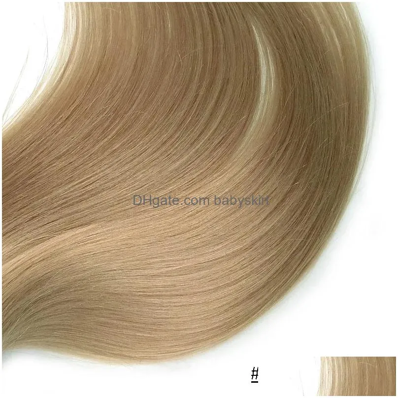 U Tip Pre Bond Hair Extension Keratin Fusion Human Hair Extension Double Drawn Silk Straight Brazilian Remy Hair Nano Ring 100