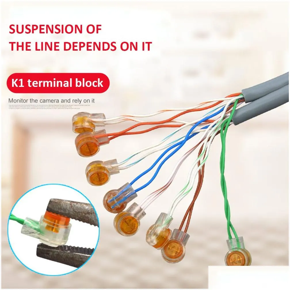 Rj45 Connector Crimp Terminals K1 Connectors Waterproof Wiring Ethernet Cable Telephone Cord Terma024117444