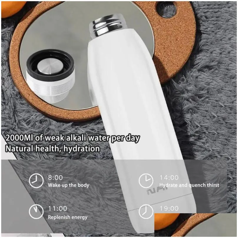 Water Bottles Health-conscious Hydration Bottle Stainless Steel With Temperature Display Alps Cartridge For Travel