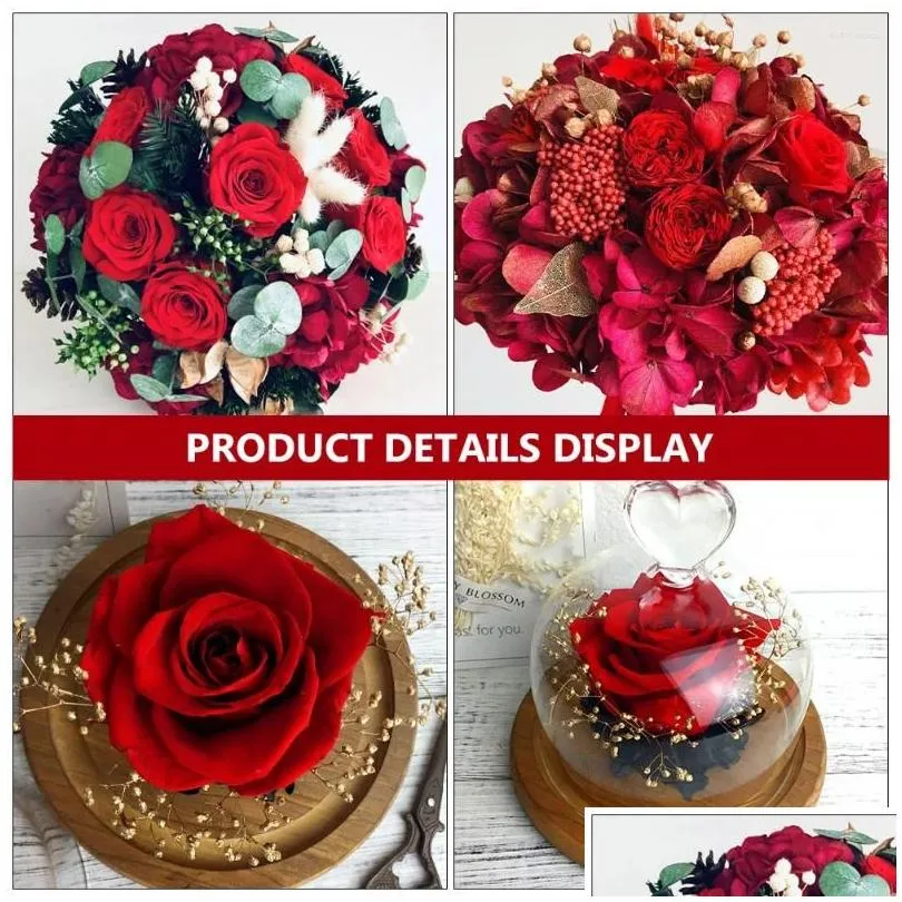 Decorative Flowers 12pcs/Box Immortal Flower Decoration Preserved  Wedding