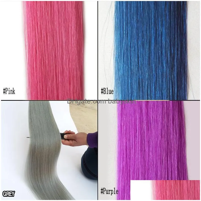 U Tip Pre Bond Hair Extension Keratin Fusion Human Hair Extension Double Drawn Silk Straight Brazilian Remy Hair Nano Ring 100