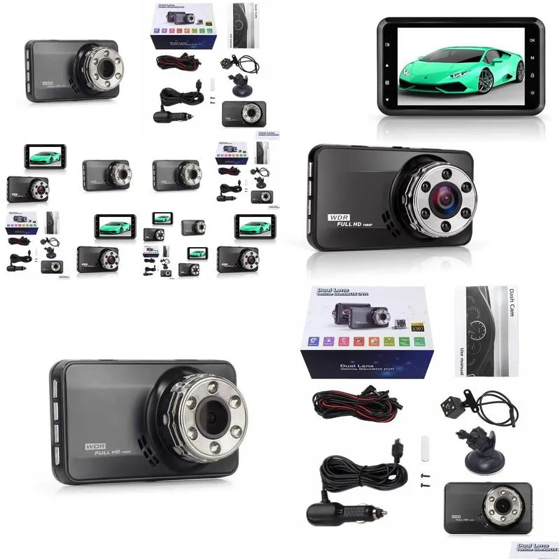 3.0 inch Car DVR Dual Lens IPS Screen HD 1080P camera Recorder Video Registrator Carcam Dash Cam VehicleT638+