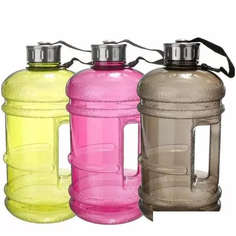 Water Bottle 2.2L Sports Jug Sport Fitness Travel Hiking Large Bottles Drop Delivery Dhdva
