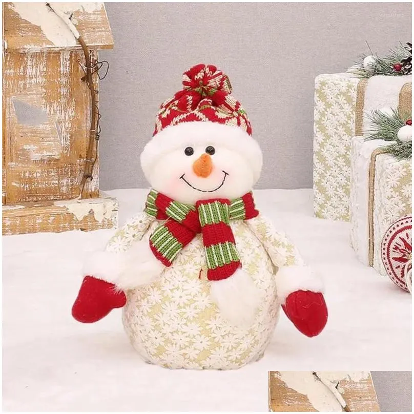 Party Decoration Novel Snowman Doll Ornament Compact Lightweight Christmas Space-saving Xmas Old Man