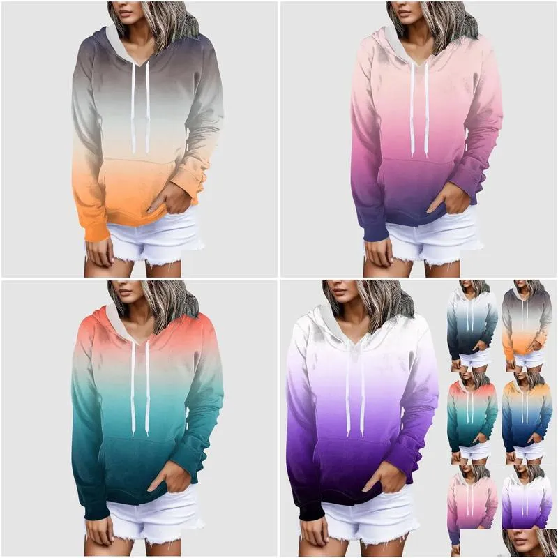 Women`s Hoodies Girls Active Hoodie Women Fashion Sweatshirt Long Sleeve Shirt Pullover Autumn Clothes Hooded