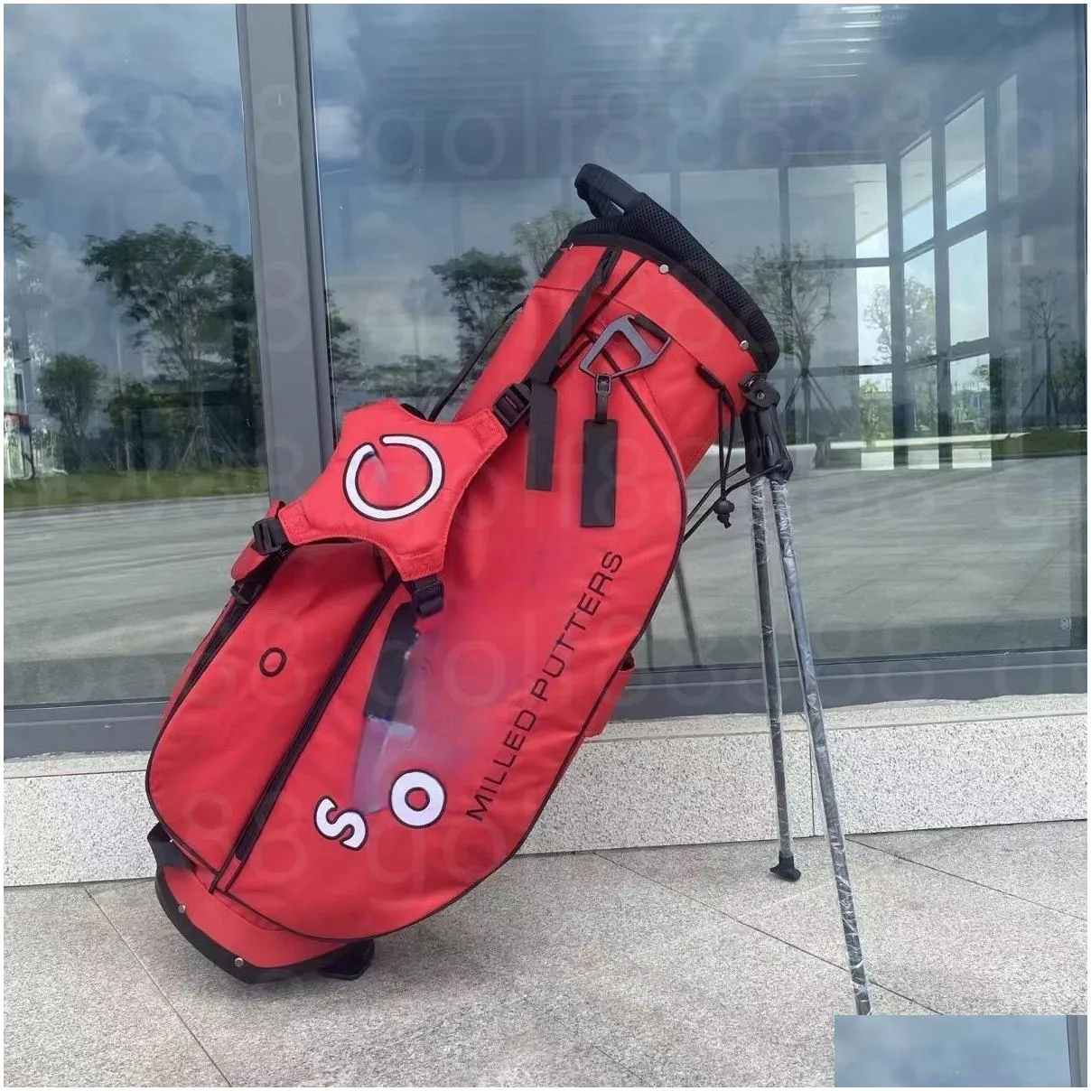 Clubs Red Golf white circle T Stand Bags Golf Bags Large diameter and large capacity waterproof material Contact us to view pictures with