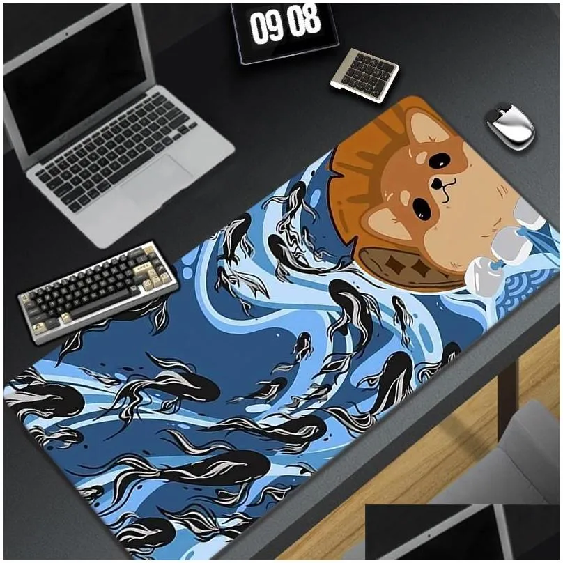 Rests Cables Cute Dog Mat Mousepad Gamer Mouse Pad Gaming Accessories DeskMat Keyboard Mats 900x400 Mausepad Company Carper Aesthetic