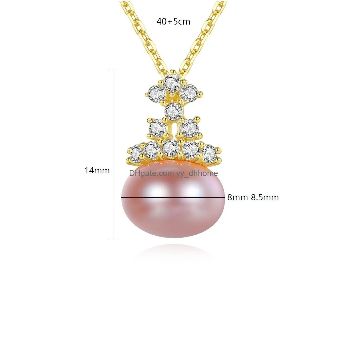 korean fashion sweet pearl shiny zircon crown pendant necklace jewelry sexy charming women clavicle chain necklace accessories