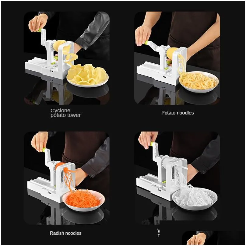 fruit vegetable tools multifunctional vegetable cutter slicing spiralizer slicer fruit salad potato peeler kitchen accessories basket vegetable slicer