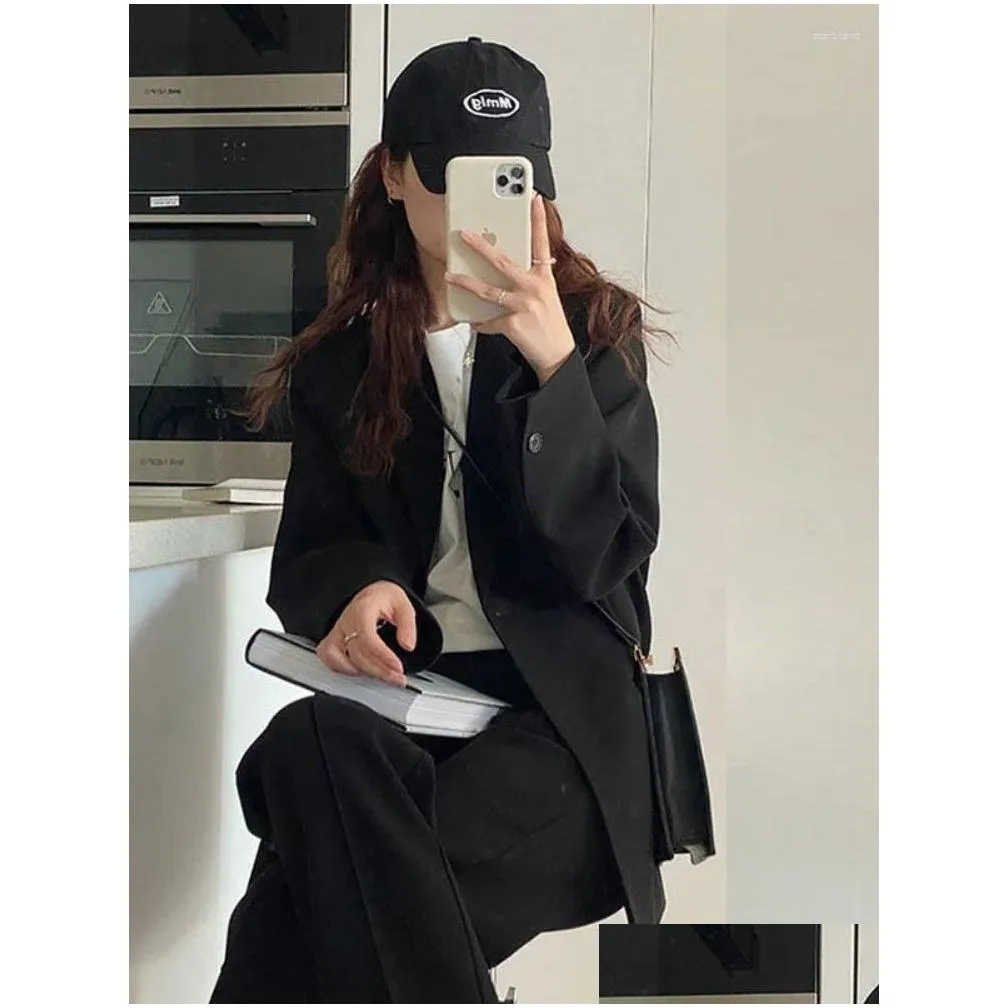 Women`s Suits Insozkdg Blazers Women Solid Simple Outwear Office Lady Formal Stylish Single-button Design Clothing Female Autumn Basic
