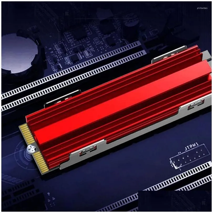 Computer Coolings M.2 SSD Cooler Aluminum Alloy Hard Disk Heat Dissipation Radiator M2 NVME 2280 Solid State DriveThermal Pad