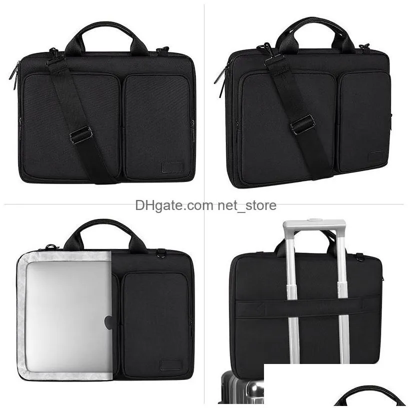 Backpack Laptop Cases Backpack Shoder Bag 13.3/14.1/15.4/15.6 Inch Waterproof Notebook Sleeve Case Lightweight Messenger Briefcase