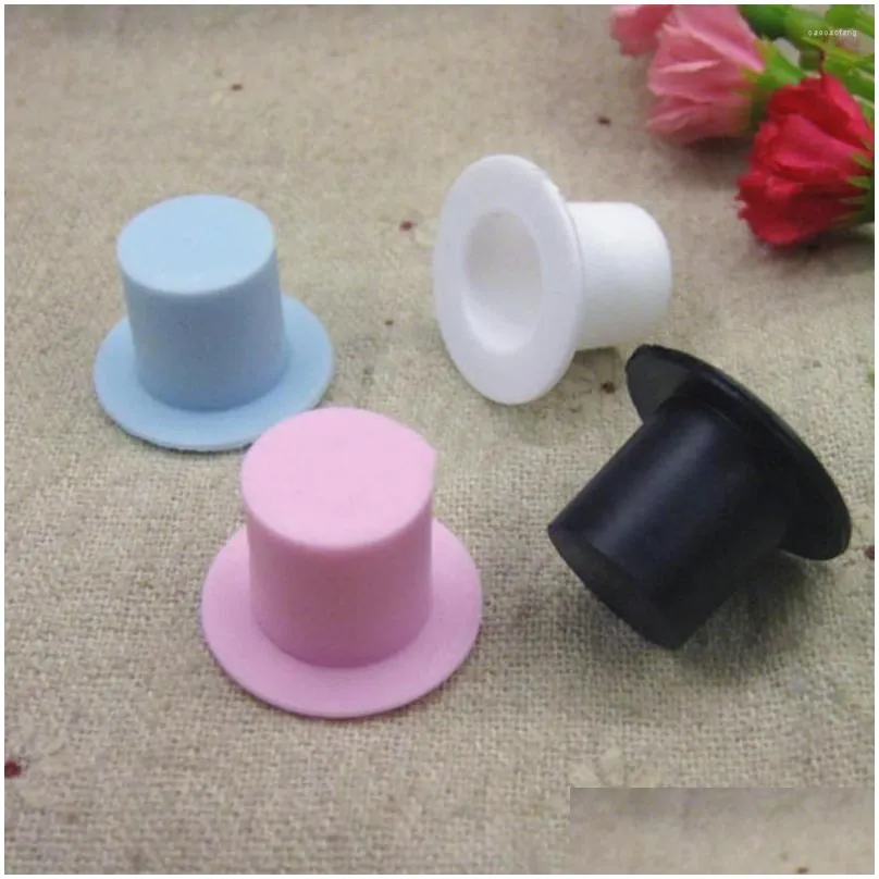 Party Decoration 50/100pcs Mini Clown Hat Snowman Plastic Miniature Doll Formal Hats For DIY Crafts Accessories