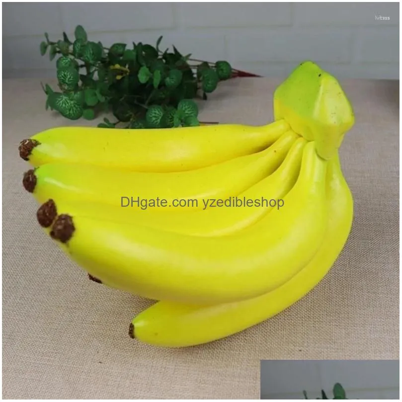 party decoration artificial banana bunch display props decorative decors funny toy