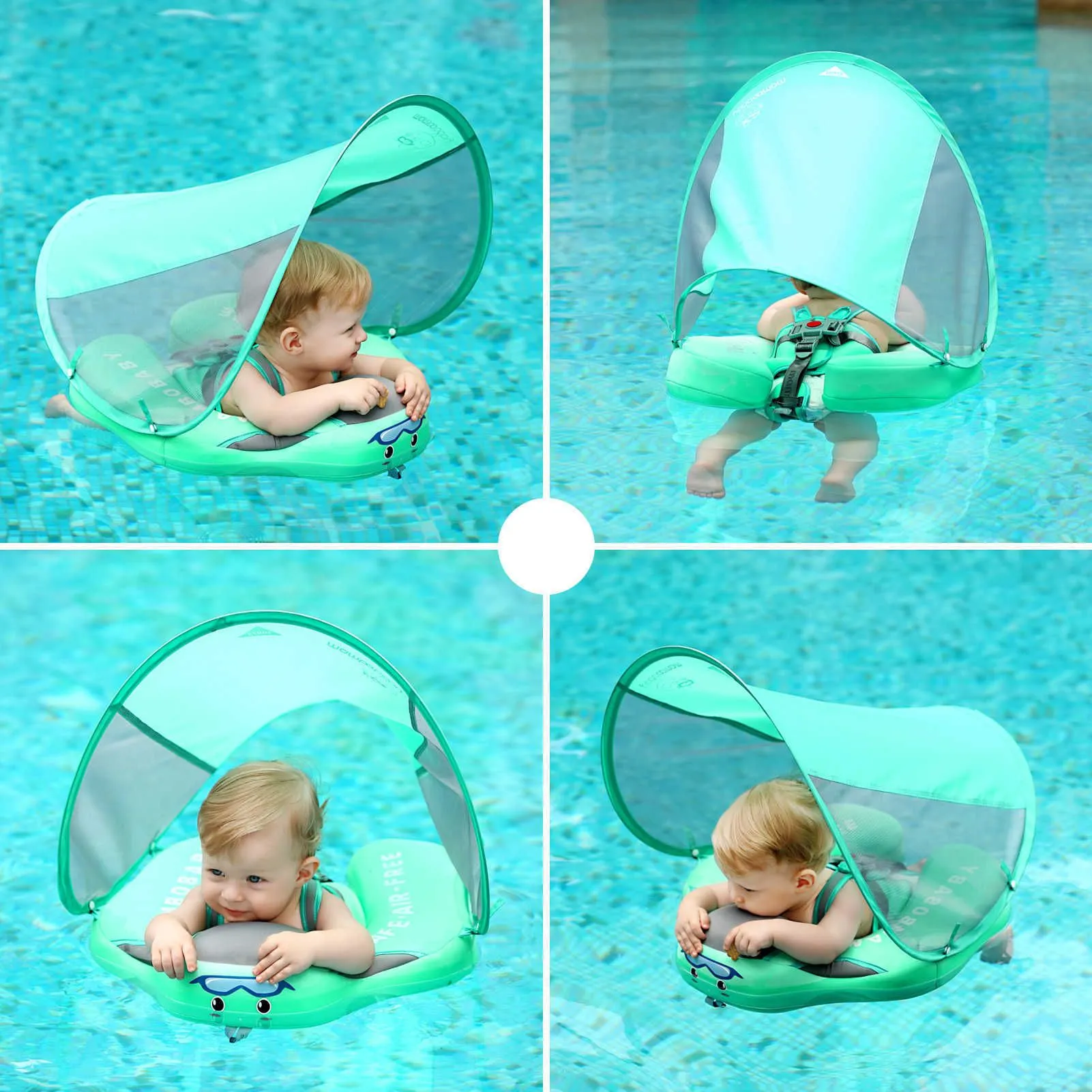 Inflatable Floats tubes Mambobaby 17 Types Noninflatable Newborn Baby Swimming Float Lying Swimming Ring Pool Toys Swim Trainer Floater