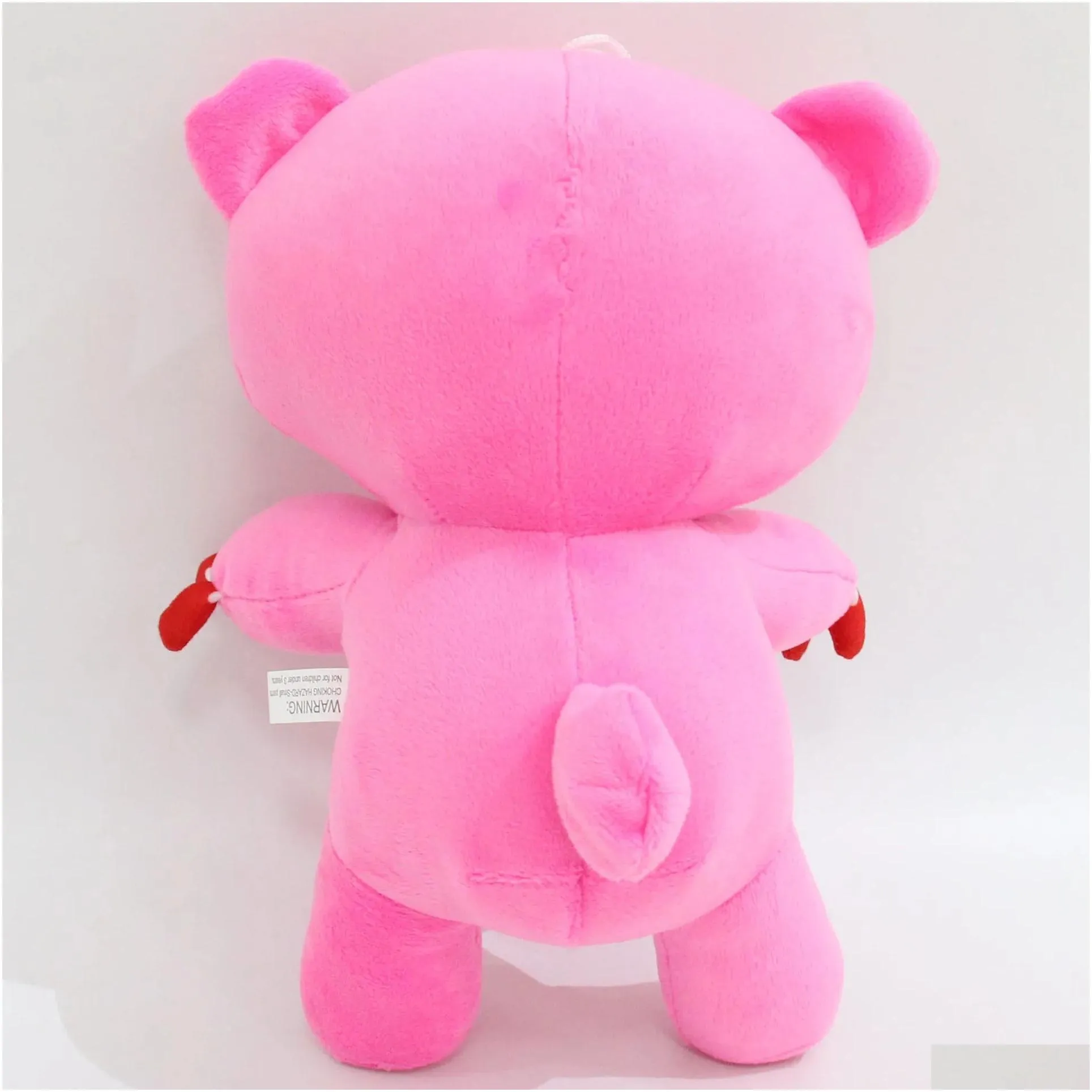2024 Wholesale Cute Pink Bear Plush Toys Children`s Games Playmates Holiday Gifts Room Decor