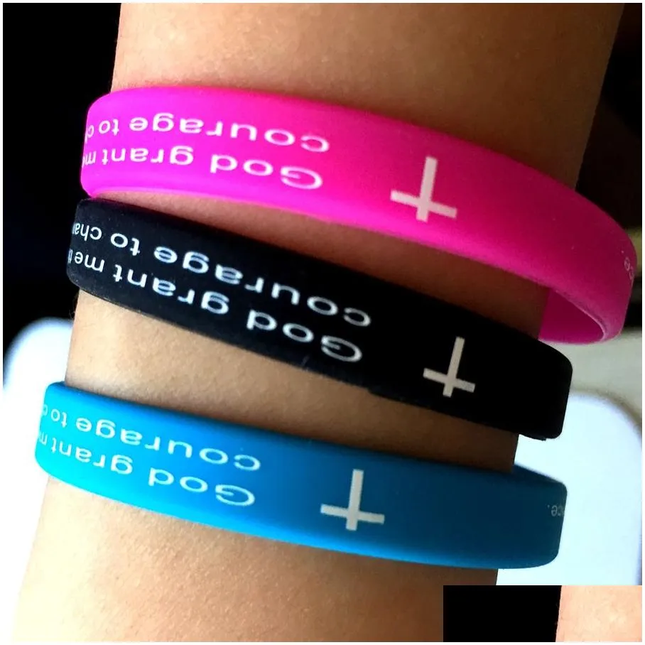 50pcs color 7mm width serenity prayer 