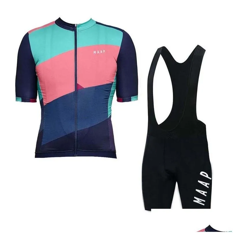 High Quality Summer Team Cycling Jersey Set Men Summer Breathable Short Sleeve Bike Outfits Road Bicycle Sportswear Y0809119515509