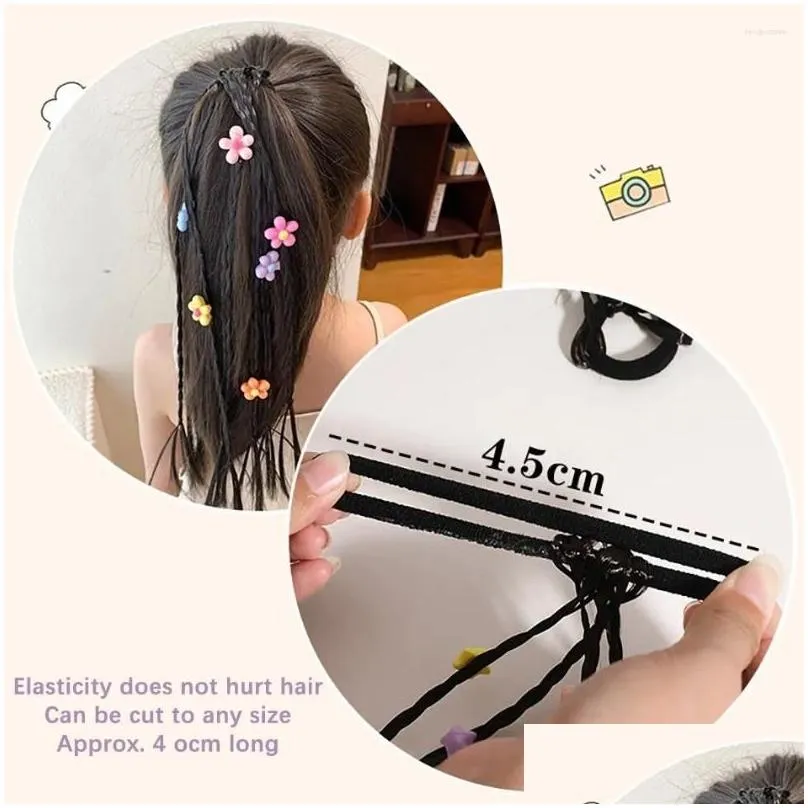 Hair Accessories Girl Princess Series Wig Braid High Ponytail Pentagonal Star Braided Headband Children`s Cute And Sweet