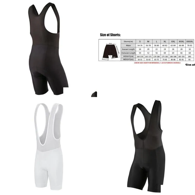 Full White Full blackCycling Bib Shorts Gel Pad Cycling Shorts Summer breathable Bike Short Pants Bottom Ciclismo quality4989646