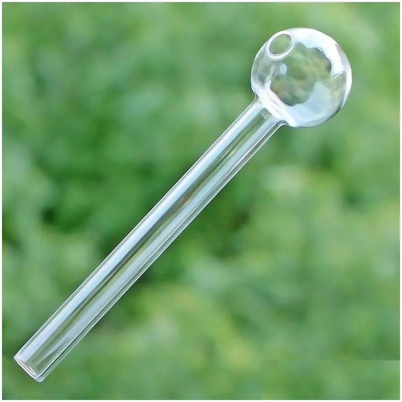 12cm 10cm Glass Oil Burner Pipe hookahs Spoon Pyrex Hand Pipes For Smoking Accessories Tobacco Tool