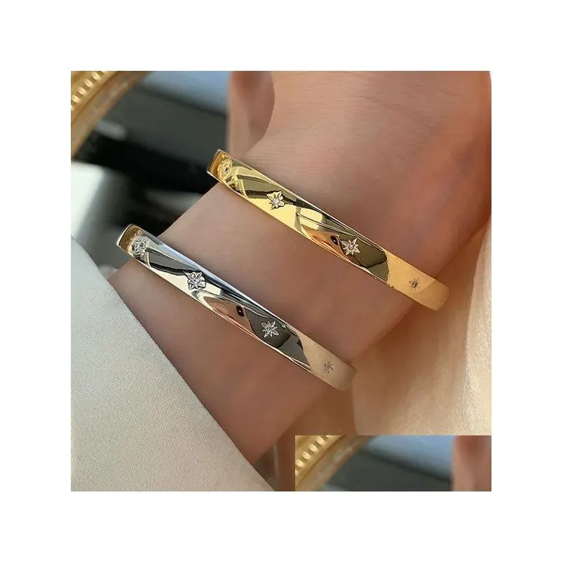 korean 925 silver smooth surface bracelet woman simple fashion ins style elegant bracelets creative party accessories