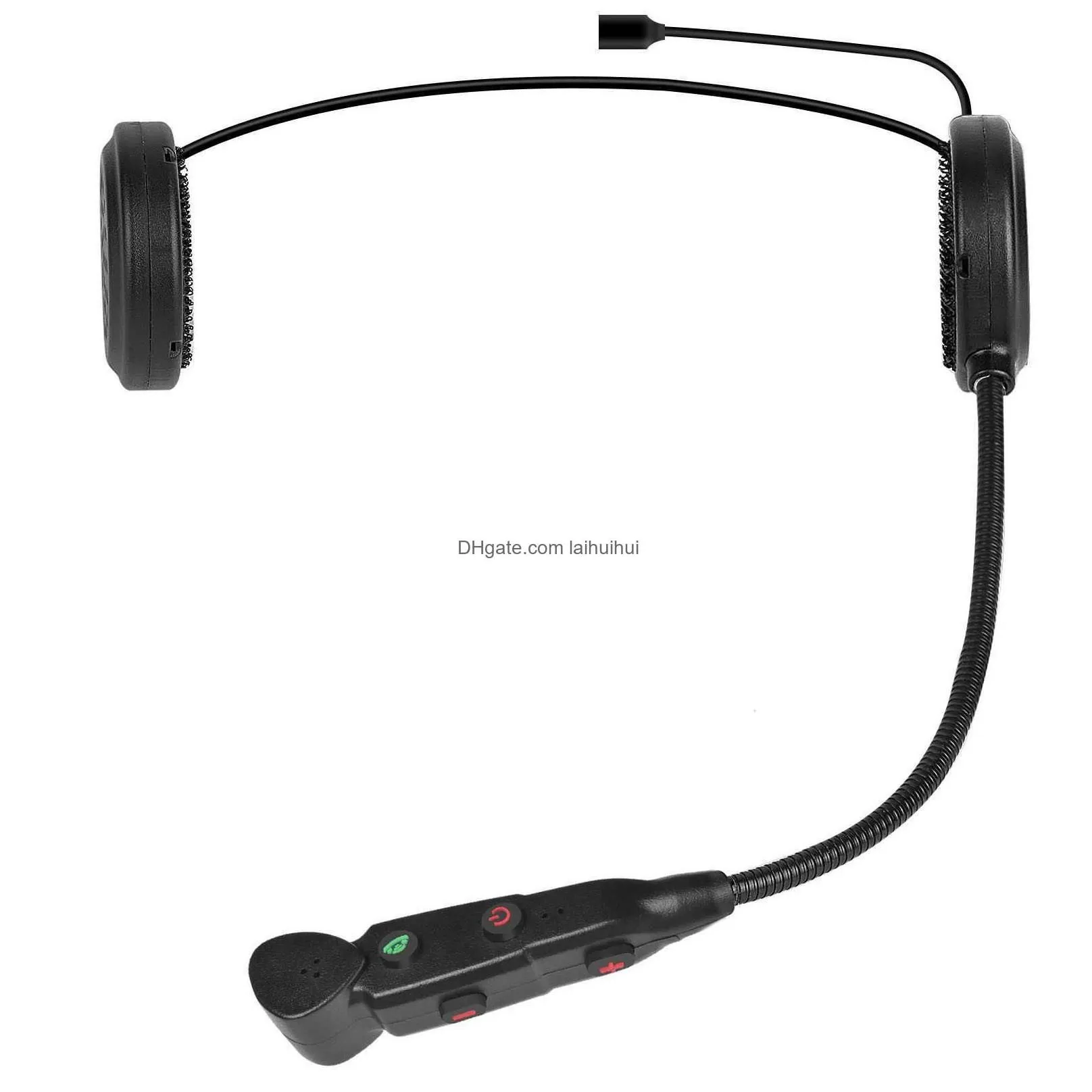 Other Auto Electronics Car Motorcycle Bluetooth Helmet Intercom Headset Wireless Waterproof Hands- Call Stereo Music Earphone Walkie