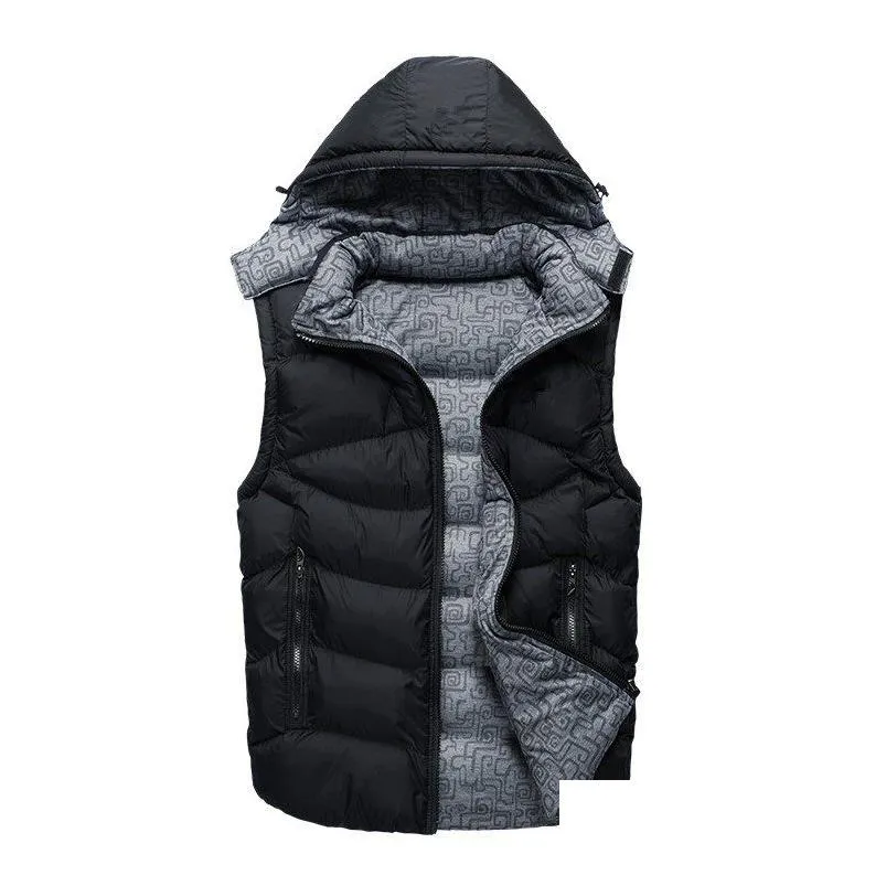 Fall-Factory direct sales 90% white duck down Coat Men down Vest collar men`s cultivate one`s morality Down sleeveless jacket