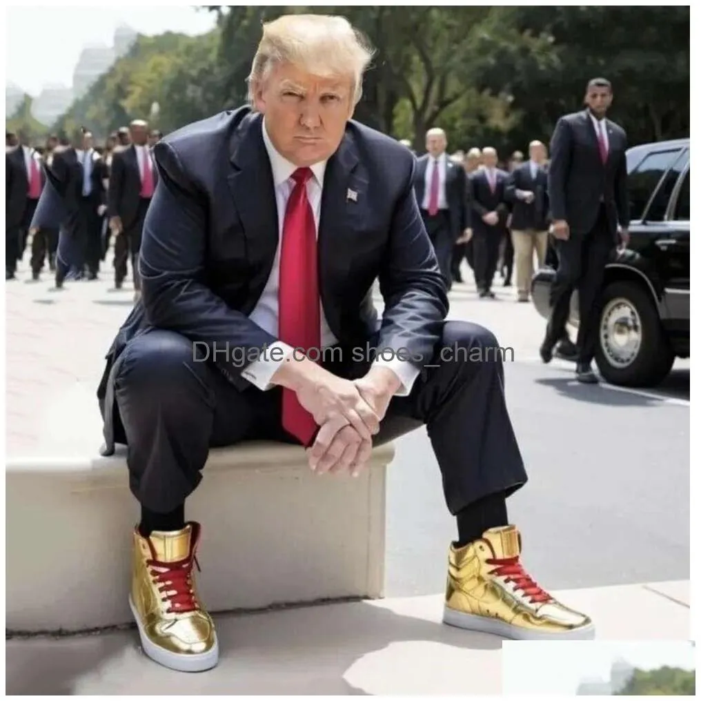 trump sneakers t basketball casual shoes the never surrender high-tops designer 1 ts gold custom men outdoor sneakers comfort sport trendy lace-up outdoor with