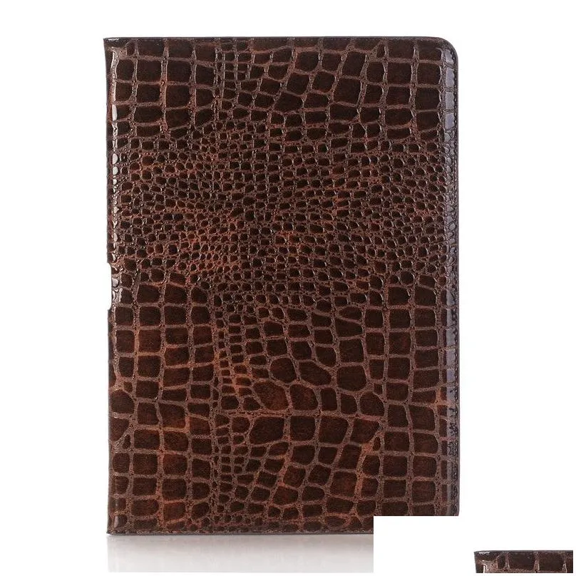 Bags Luxury Leather Case For ipad Pro Crocodile Flip Stand Card Pocket PU Protective Cover For ipad 9.7 Air/Air 2 Mini Series
